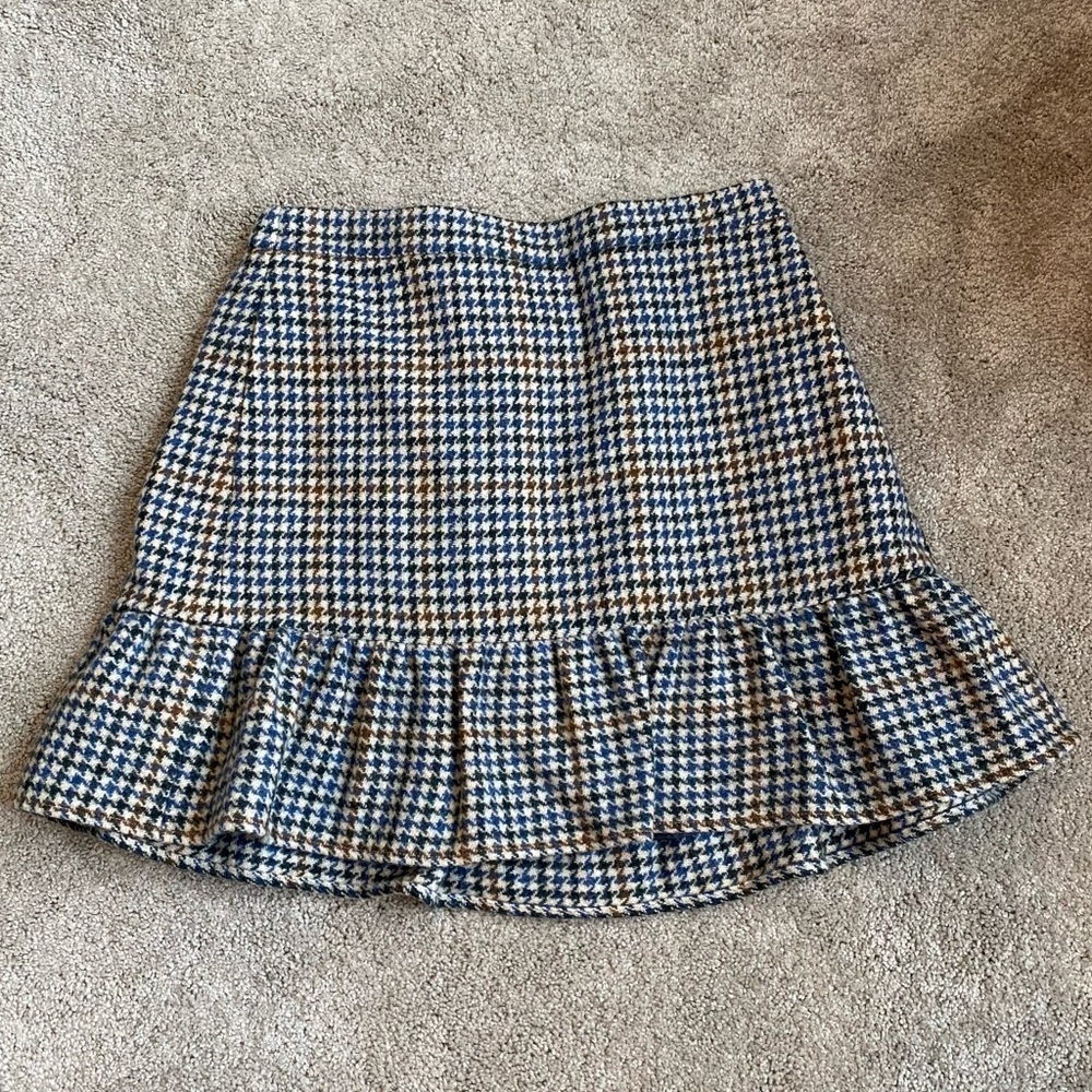 NWT J. Crew Wool Mini Skirt